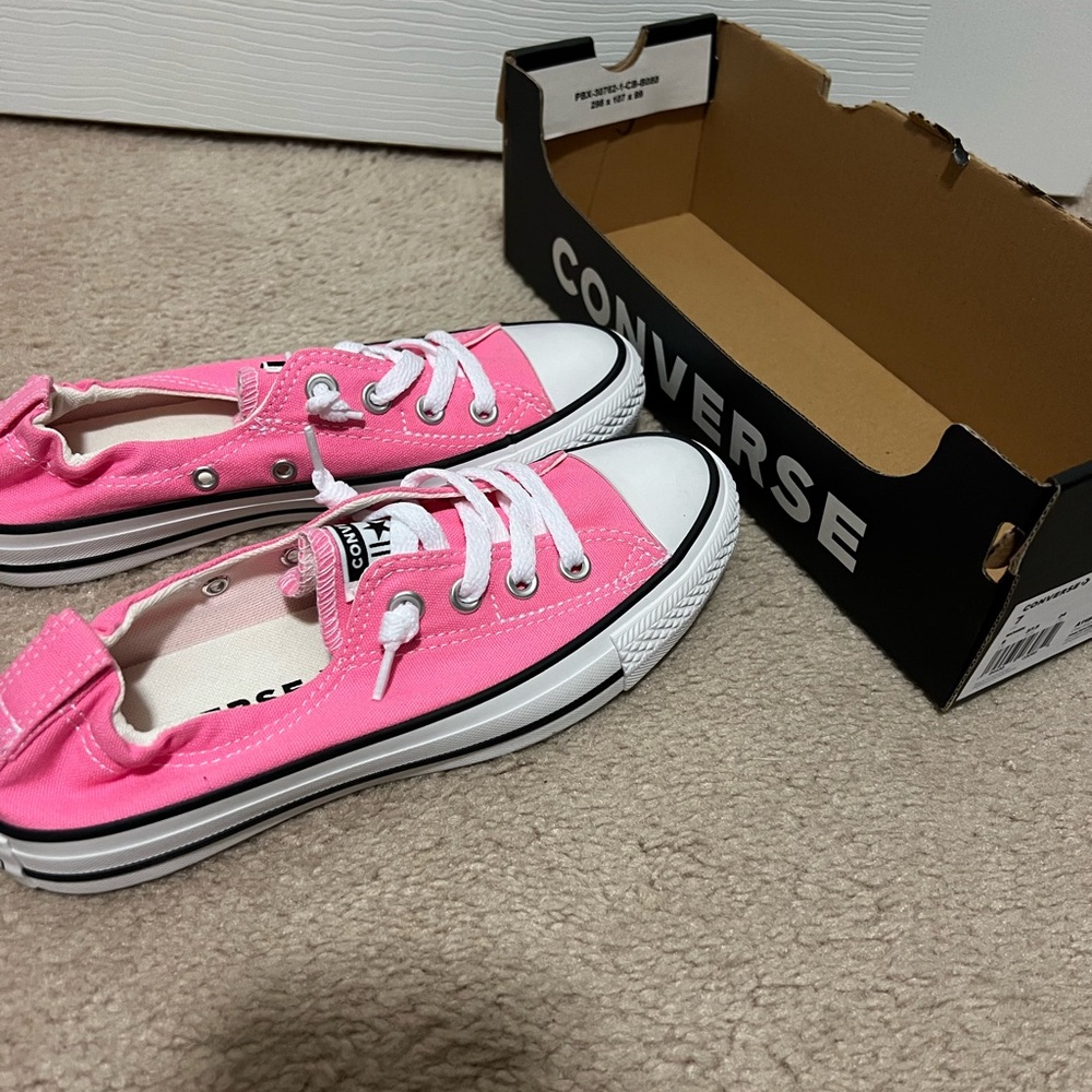 Converse Vibrant Pink Canvas Sneakers